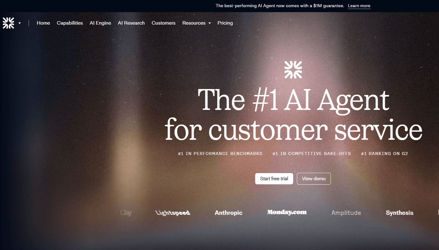 Intercom Fin AI interface