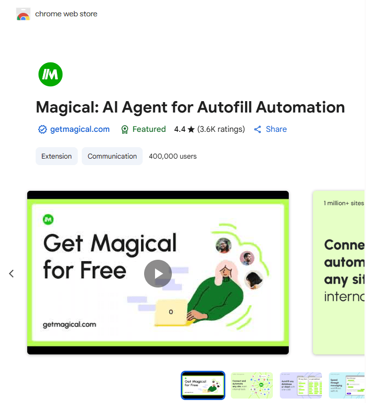Magical AI interface