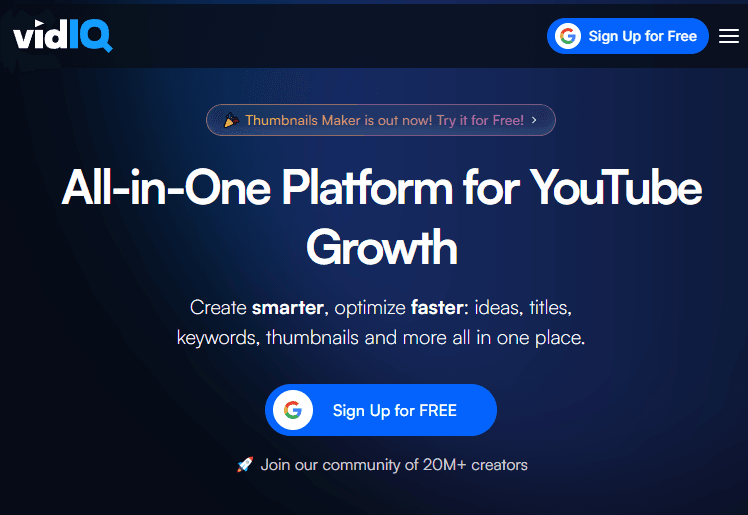 VIDIQ AI Tools interface